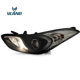 Vland Factory Car Accessories Head Lamp for Hyundai Elantra 2011-2015 LED Head Light with DRL H7 Xenon Bulb - Tokyo Tom's