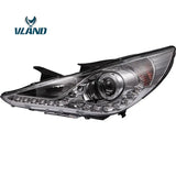 Vland Factory Car Accessories Head Lamp for Hyundai Sonata 2011-2016 LED Head Light with Angel Eyes - Tokyo Tom's