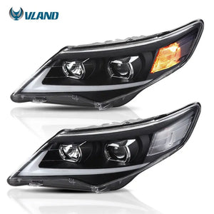 Vland Factory Car Accessories Head Lamp for Toyota Camry 2012 2013 2014 Head Light with Day Light H7 Xenon Bulb - Tokyo Tom's