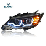 Vland Factory Car Accessories Head Lamp for Toyota Camry 2015-2016 LED Head Light with Day Light H7 Xenon Lens - Tokyo Tom's