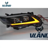 Vland Factory Car Accessories Head Lamp for Toyota Corolla 2011-2013 Head Light With H7 Xenon Lamp - Tokyo Tom's