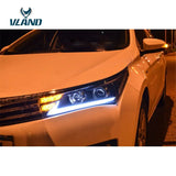 Vland Factory Car Accessories Head Lamp for Toyota Corolla 2014-2016 LED Head Light Plug and Play Design - Tokyo Tom's