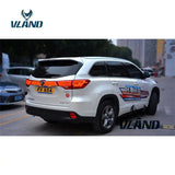 Vland Factory Car Accessories Tail Lamp for Toyota Highlander 2015-2017 LED Tail Light Plug and Play Design - Tokyo Tom's