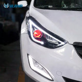 Vland Factory Car Accessories for Led Head Lamp for Hyundai Elantra 2012-2015 with Demon Eye Head Light - Tokyo Tom's