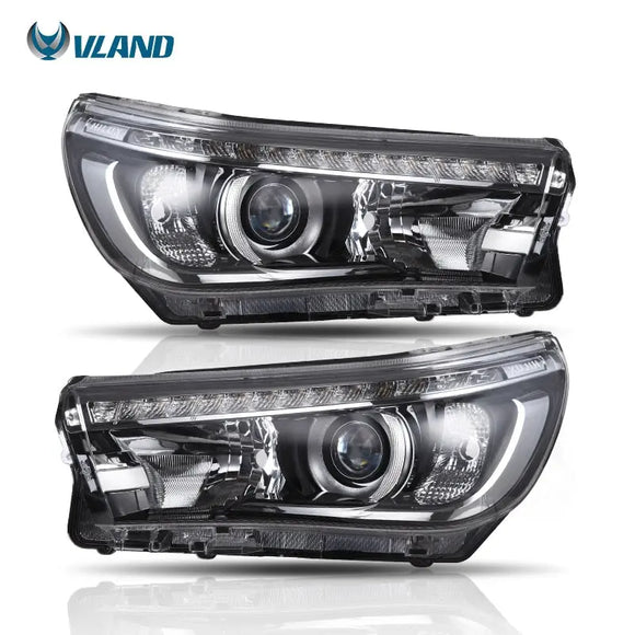 Vland Factory car accessories head lamp for toyota revo 2015-2017 head light With Day Light H7 Xenon Bulb - Tokyo Tom's