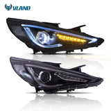 Vland For 2011-2014 Hyundai Sonata Headlights New Design Led  Head Lamp  Assembly Angle Eyes Headlight - Tokyo Tom's