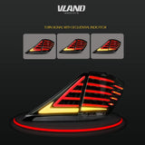 Vland LED Tail Lights For Toyota Alphard 2008-2014 Red Lens Rear Lamp Assembly Custom - Tokyo Tom's