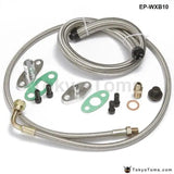 T3, T4, T35, T40, T60, T67, T70, T76 Turbos Turbo Oil /Water Feed Drain Fitting Line Kit - Tokyo Tom's