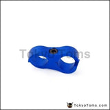 2 Black Universal - An10 Billet Oil/Fuel/Water Hose Turbo Separator Divider Clamp - Tokyo Tom's