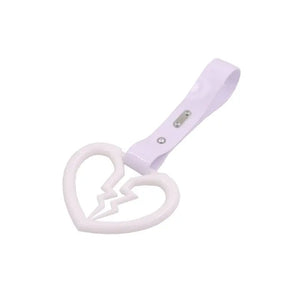 White Broken Heart Tsurikawa White PVC Strap