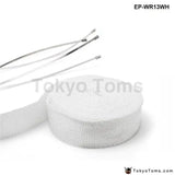 White Turbo Manifold Heat Exhaust Thermal Wrap Tape & Stainless Ties 2"X25' A For BMW 3 E30 M-Technic 318I 320I 325Ix - Tokyo Tom's