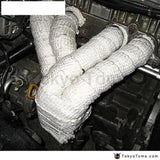 White Turbo Manifold Heat Exhaust Thermal Wrap Tape & Stainless Ties 2"X25' A For BMW 3 E30 M-Technic 318I 320I 325Ix - Tokyo Tom's