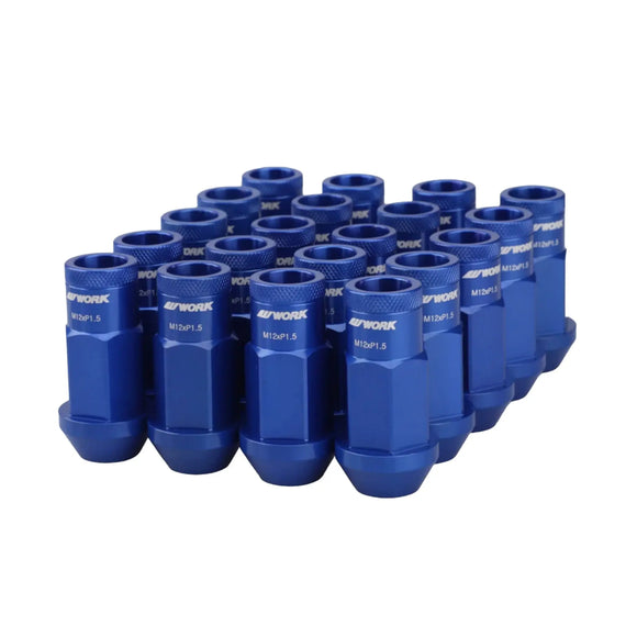 Work Anti-Theft Forged Lug Nuts (Blue)