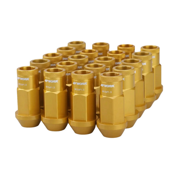 Work Anti-Theft Forged Lug Nuts (Gold)