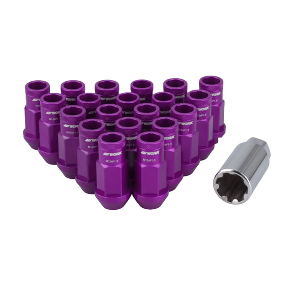 Work Anti-Theft Forged Lug Nuts (Purple)