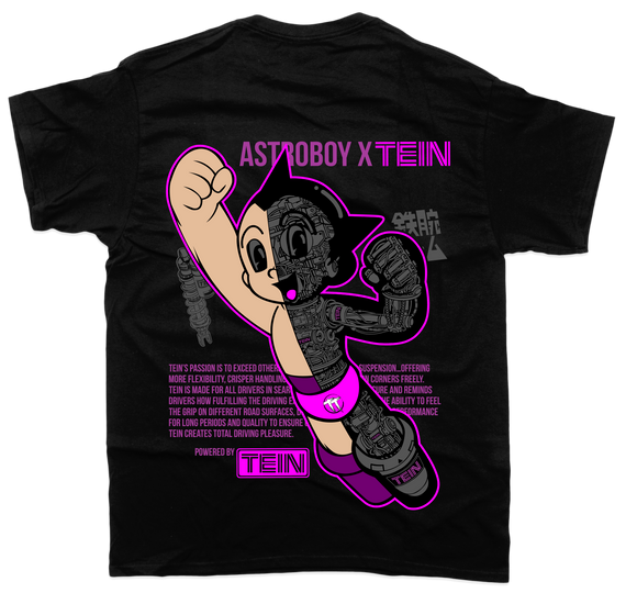 Astroboy x Tein - Purple Unisex T-Shirt - Car Enthusiasts Drifting Drag JDM
