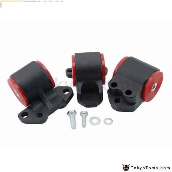 Auminum Billet Motor Mounts Kit For Honda CIVIC 92-95 / for INTEGRA 94-01 3-BOLT CXX-EM002BK - Tokyo Tom's