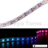 Waterproof Individually Addressable LED Strips - DC5V 1m/2m/3m/4m/5m WS2812B 30/60 Leds/m Smart Led Strip Black PCB WS2812 IC