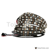 Waterproof Individually Addressable LED Strips - DC5V 1m/2m/3m/4m/5m WS2812B 30/60 Leds/m Smart Led Strip Black PCB WS2812 IC