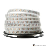 Waterproof Individually Addressable LED Strips - DC5V 1m/2m/3m/4m/5m WS2812B 30/60 Leds/m Smart Led Strip Black PCB WS2812 IC