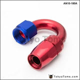 10pcs /set 180Degree High Performance AN10 Hose End Fitting Aluminum oil cooler hose fitting  AN10-180A