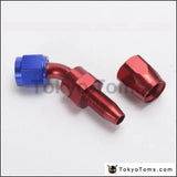 10pcs /set 45 Degree AN6 Aluminum Oil cooler Hose Fitting Fuel Push-On Hose End fittings Adaptor AN6-45A