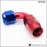 10pcs /set 90Degree High Performance AN10 Hose End Fitting Aluminum oil cooler hose fitting  AN10-90A