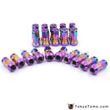 R40 Style Neo Chrome Racing Composite 44mm M12x1.5/1.25 Wheel Rims Lug Nuts 20pcs/set Car Accessories - Tokyo Tom's