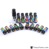 R40 Style Neo Chrome Racing Composite 44mm M12x1.5/1.25 Wheel Rims Lug Nuts 20pcs/set Car Accessories - Tokyo Tom's