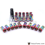 R40 Style Neo Chrome Racing Composite 44mm M12x1.5/1.25 Wheel Rims Lug Nuts 20pcs/set Car Accessories - Tokyo Tom's