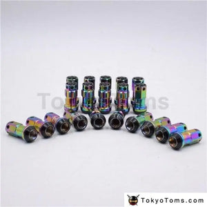 R40 Style Neo Chrome Racing Composite 44mm M12x1.5/1.25 Wheel Rims Lug Nuts 20pcs/set Car Accessories - Tokyo Tom's