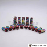 R40 Style Neo Chrome Racing Composite 44mm M12x1.5/1.25 Wheel Rims Lug Nuts 20pcs/set Car Accessories