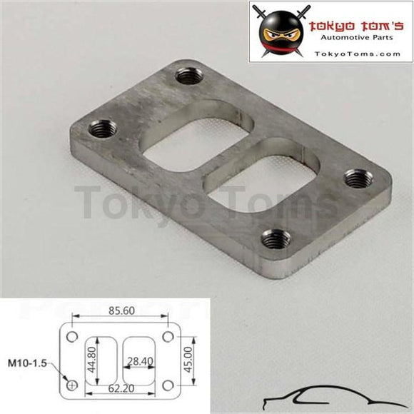 0.36 Th 304 Stainless Steel T3 Divided Turbo Inlet Flange Exhaust M10 X 1.5