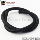 1 Meter 3 Foot An8 Nylon Stainless Steel Braided Fuel Oil Gas Line Hose -8An 1500Psi