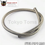 1 Meter 3 Foot An8 Nylon Stainless Steel Braided Fuel Oil Gas Line Hose -8An 1500Psi