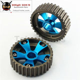 1 Pair Adjustable Cam Gears Pulley Kit Fits For Honda Civic Acura B16A B16B Dohc Blue
