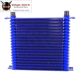 10.6X12X2 An10 Trust 19 Row Engine Oil Cooler Fits For Ls1 Ls2 Ls3 Lsx Black/blue