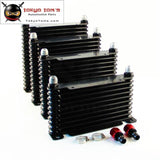 10-An 32Mm 13 Row Engine/transmission Racing Coated Aluminum Oil Cooler+Fitting Oil Cooler