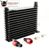 10-An 32mm 13 Row Engine/Transmission Racing Coated Aluminum Oil Cooler+Fitting CSK PERFORMANCE