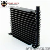 10-An 32Mm 15 Row Engine/transmission Racing Coated Aluminum Oil Cooler Black Oil Cooler