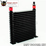 10-An 32Mm 17 Row Engine/transmission Racing Coated Aluminum Oil Cooler Black Oil Cooler
