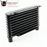 10-An 32Mm 10 Row Engine/transmission Racing Coated Aluminum Oil Cooler Black Oil Cooler