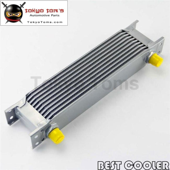 10 Row 8An Universal Engine Transmission Oil Cooler 3/4Unf16 An-8 Silver