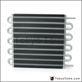 10 Row Black Aluminum Remote Transmission Oil Cooler/auto-Manual Radiator Converter Kit Cooler
