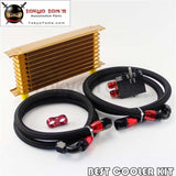 10 Row Trust Oil Cooler Kit For Bmw N54 Twin Turbo 135 E82 335 E90 E92 E93