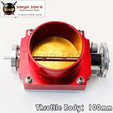 100Mm Vq35Tps Polished Aluminum Intake Throttle Body For Toyota Nissan Red