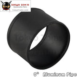 102Mm 4 Inch Aluminum Hose Adapter Tube Joiner Pipe Coupler Connector Black Piping