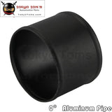 102mm 4" Inch  Aluminum Hose Adapter Tube Joiner Pipe Coupler Connector Black
