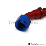10Pcs /set -An10 45 Degree Aluminum Swivel Oil/fuel/air/gas Line Hose End Fitting Blue An10-45B Oil