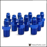 10Pcs/lot 4An 4 An -4 Male To 1/4Npt Straight Flare Pipe Thread Fitting Adapter An4-1/4Npt Oil